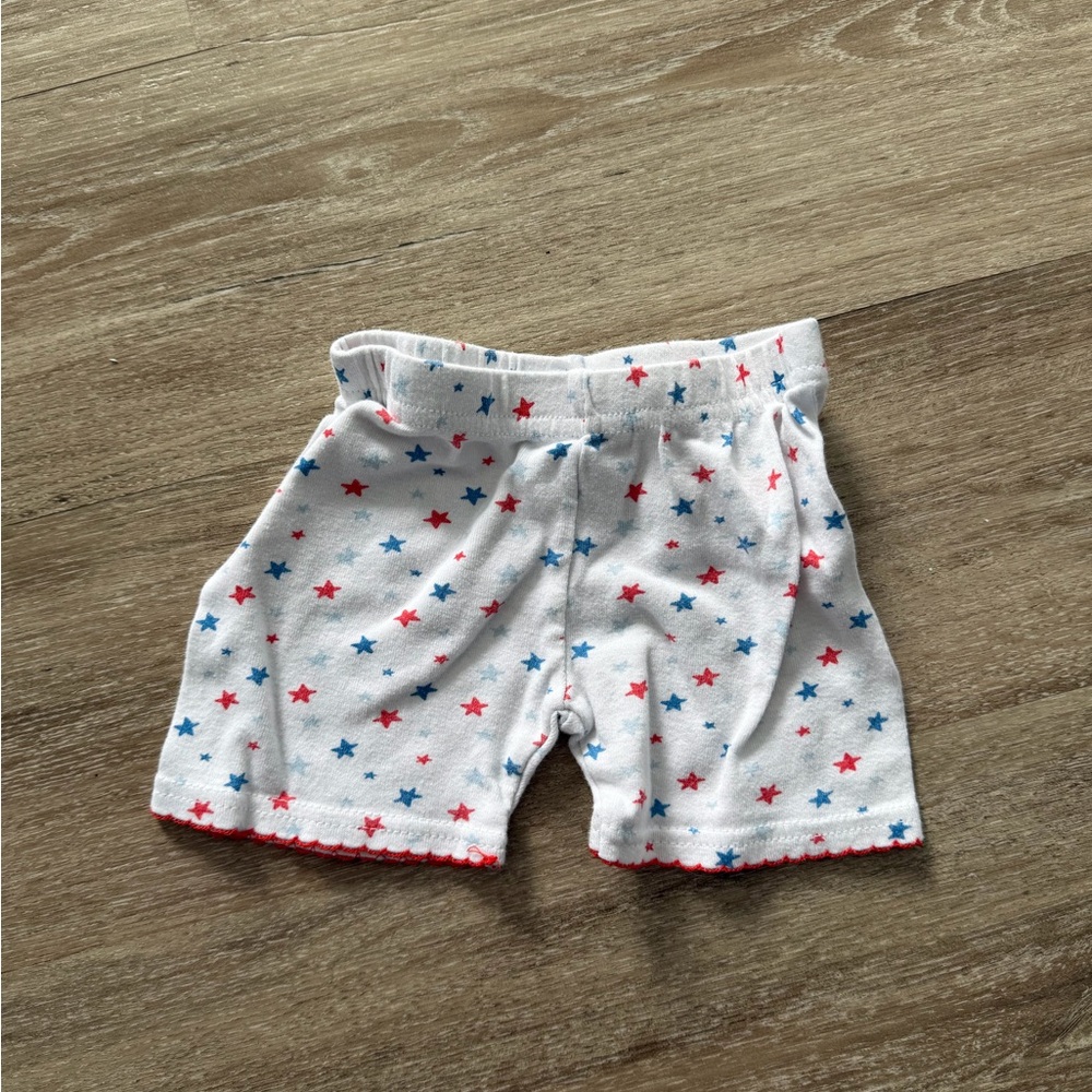 Dreamers White Starry Kids Shorts